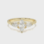 Load and play video in Gallery viewer, Benoîte - Marquise Trilogy Ring